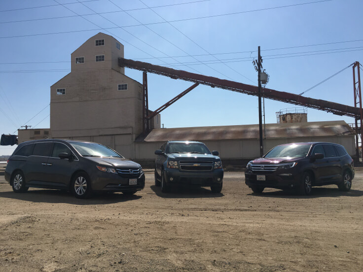 A selection of armored cars for executive protection.